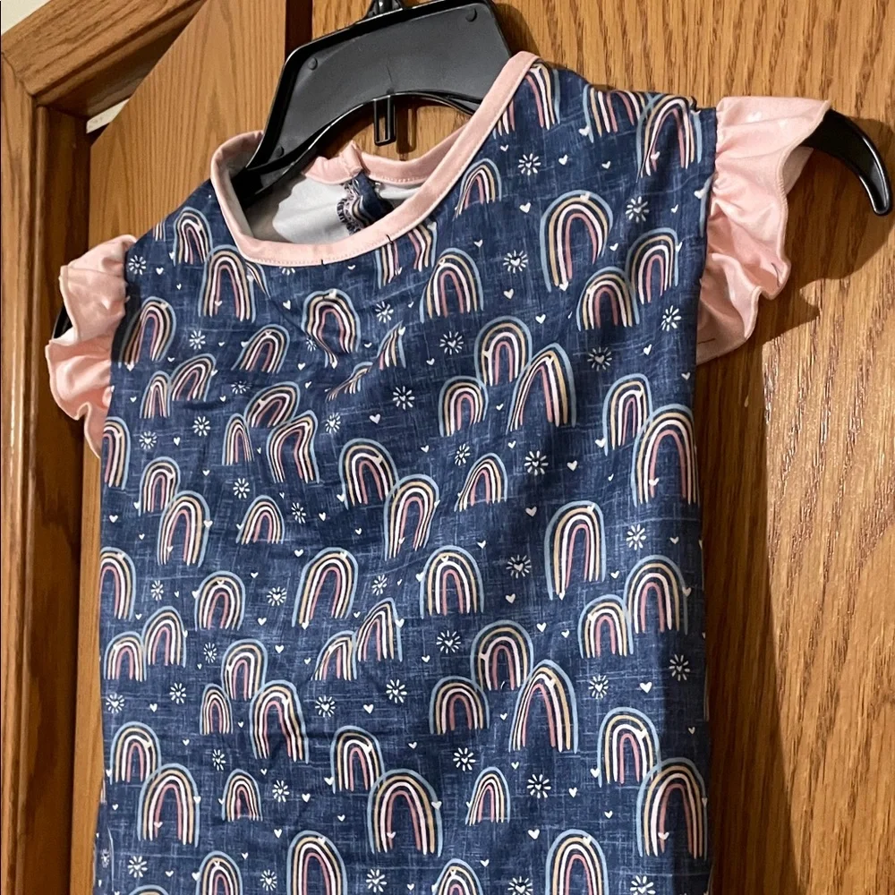 Rainbow Pet Ruffle Shirt